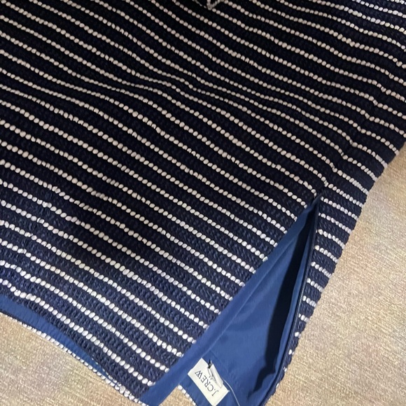 Striped Navy and White jacket and skirt set - Picture 7 of 11